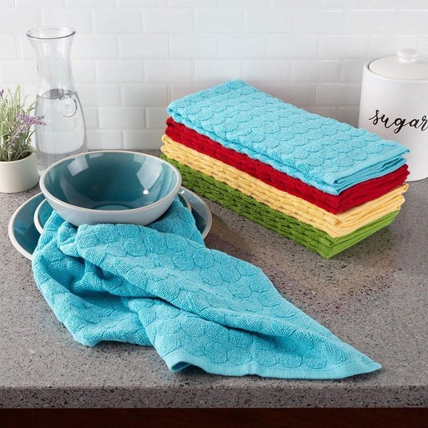 Bedford 16 x 28 in. Home Kitchen Towels; Multi-Color 69A-39314